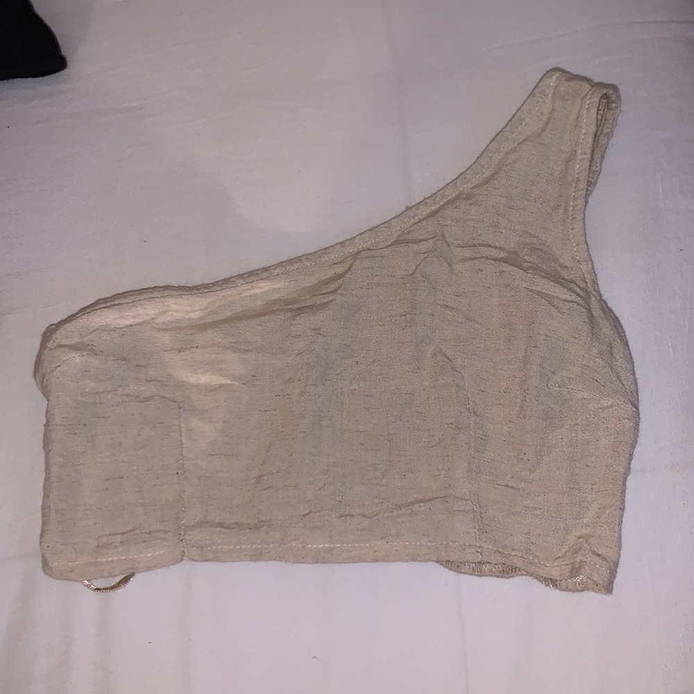 Tan One shoulder top